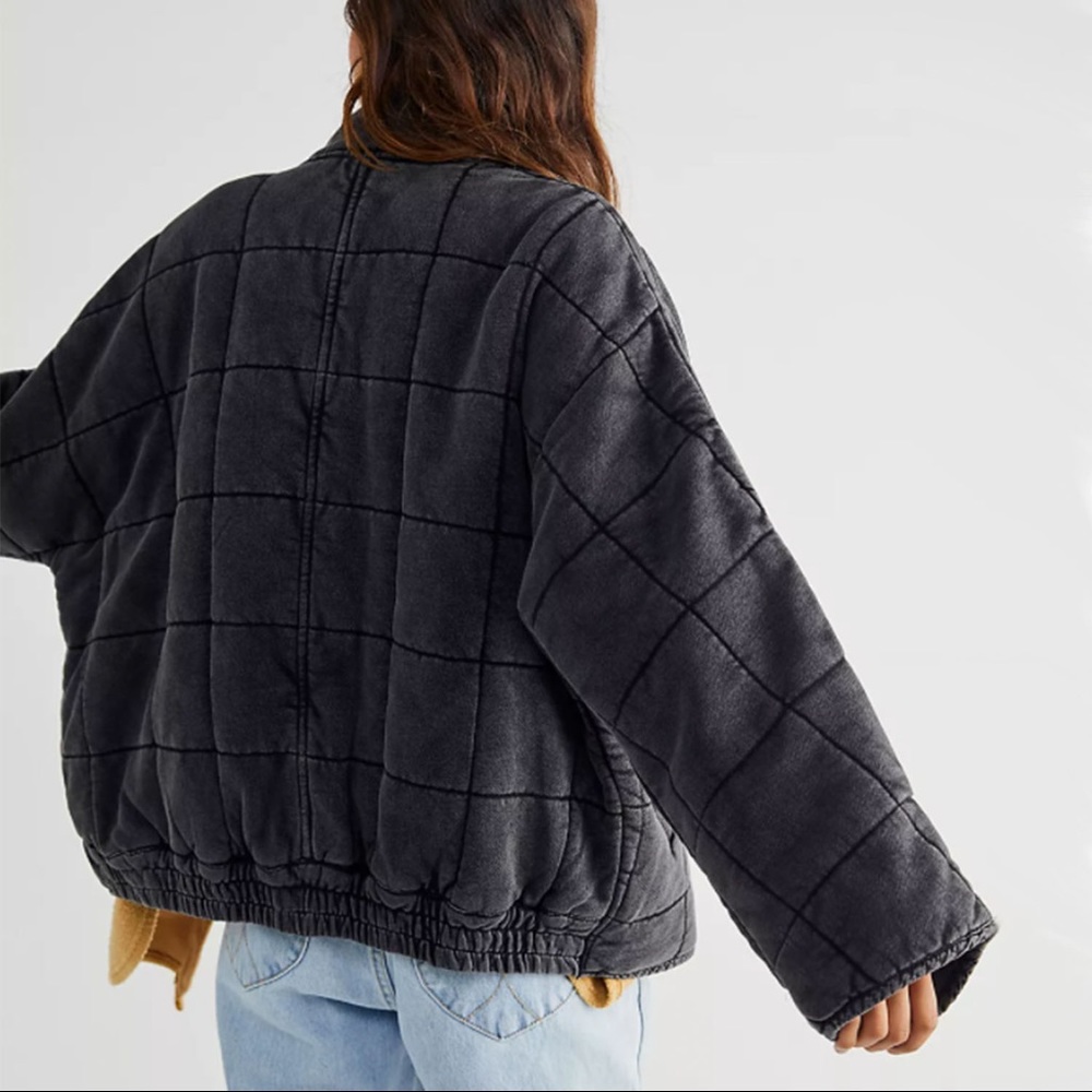 Free People Quilted Dolman Jacket